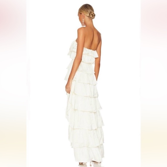 NWT: WeWoreWhat: Tiered Ruffle High Low Dress - Picture 3 of 5